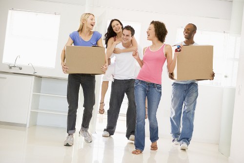 Removal team preparing a flat move in Bayswater