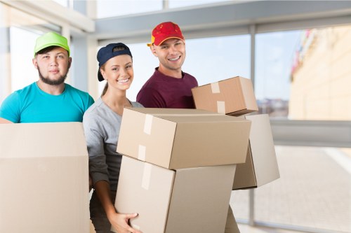 Careful handling of belongings in a London flat removal