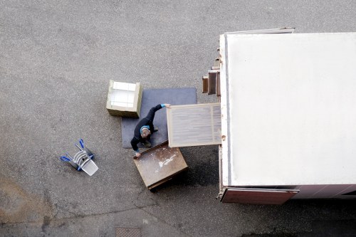 Packed household items ready for transport during a Bayswater home removal