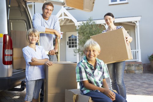 Organised boxes and packing materials for local relocation