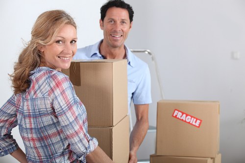Careful furniture removals with secure loading in a van