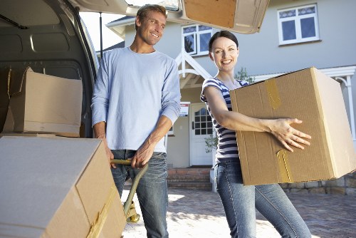 A removal van in Bayswater handling home and business items safely