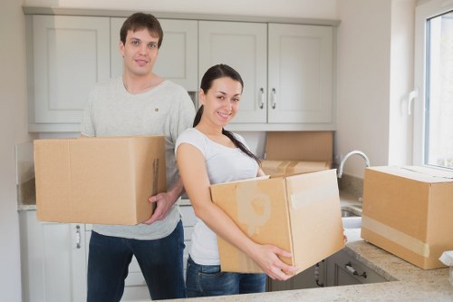 Donation-ready furniture and household items prepared for charity reuse